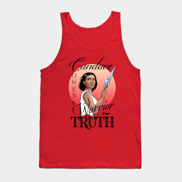 Candace Owens - Warrior for Truth, color Tank Top by Animalistics